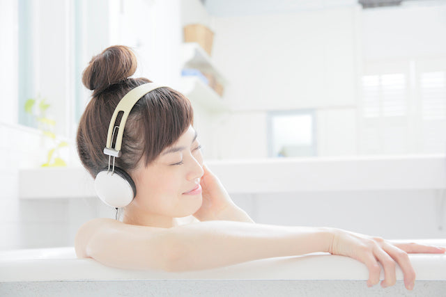 入浴中の音楽でリラックス効果を格段に上げる 