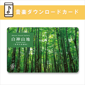 公式限定商品【ダウンロードカード】白神山地 / ネイチャー・サウンド
